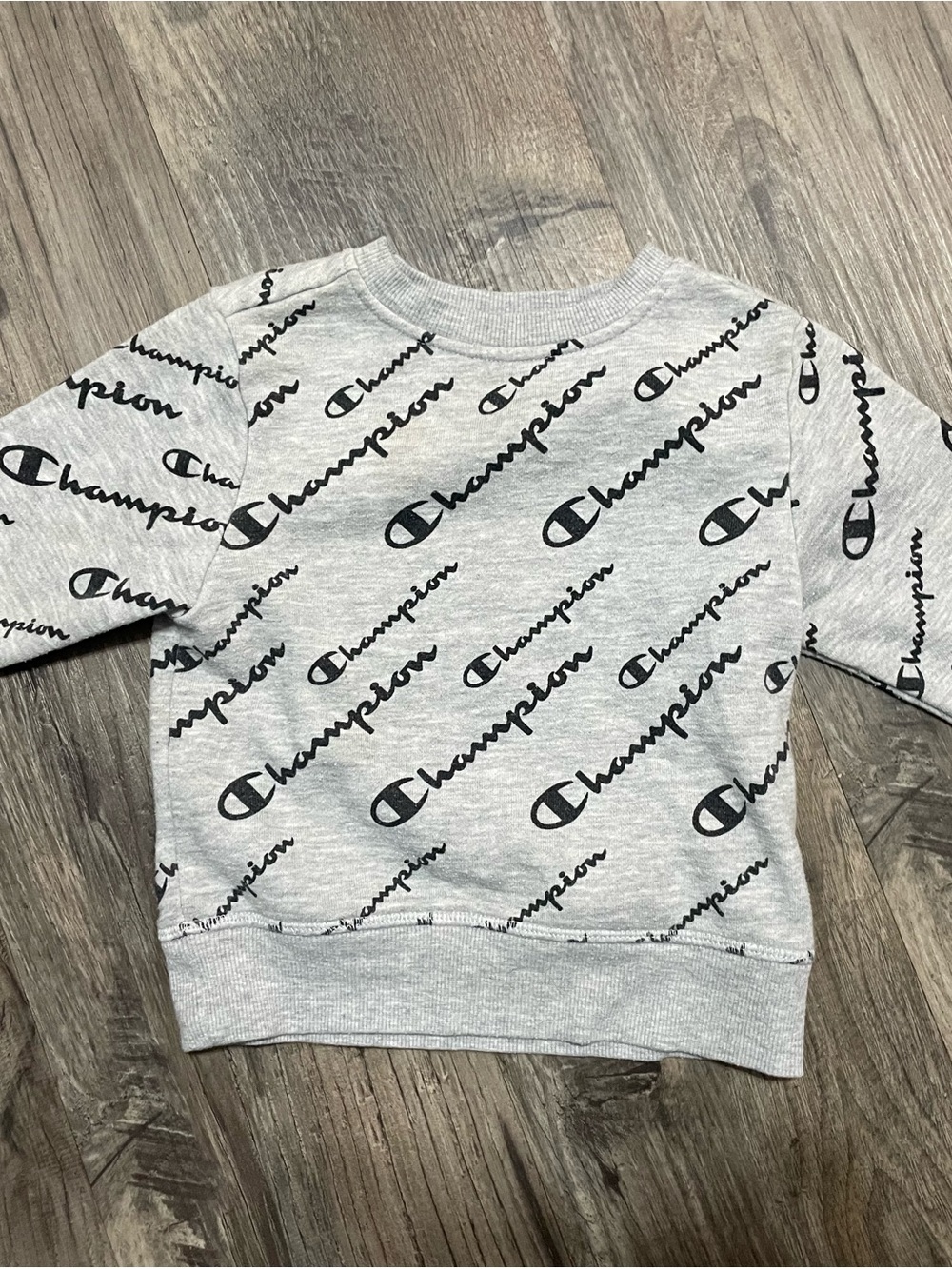 Champion Kids' Grey Logo Pullover Sweatshirt 24M